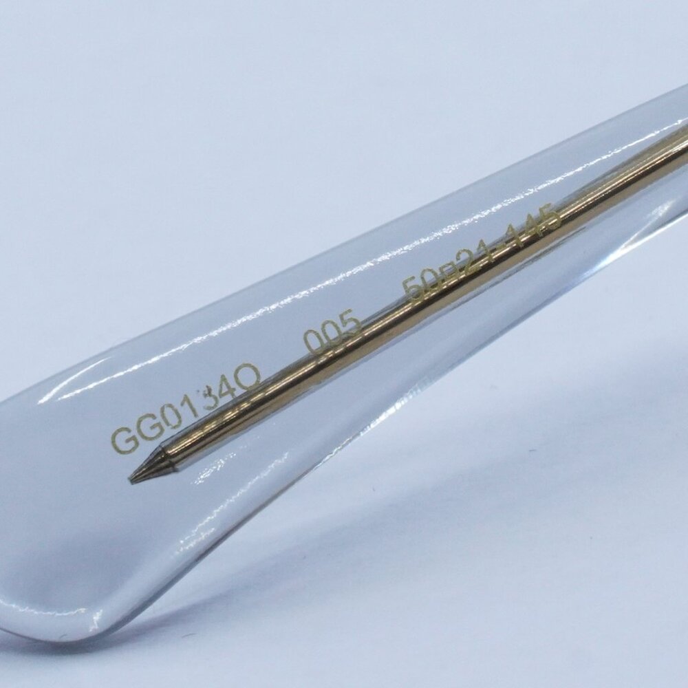 Gucci GG0184O 005 Eyeglasses Transparent Grey 50mm Square Frame - Picture 9 of 11